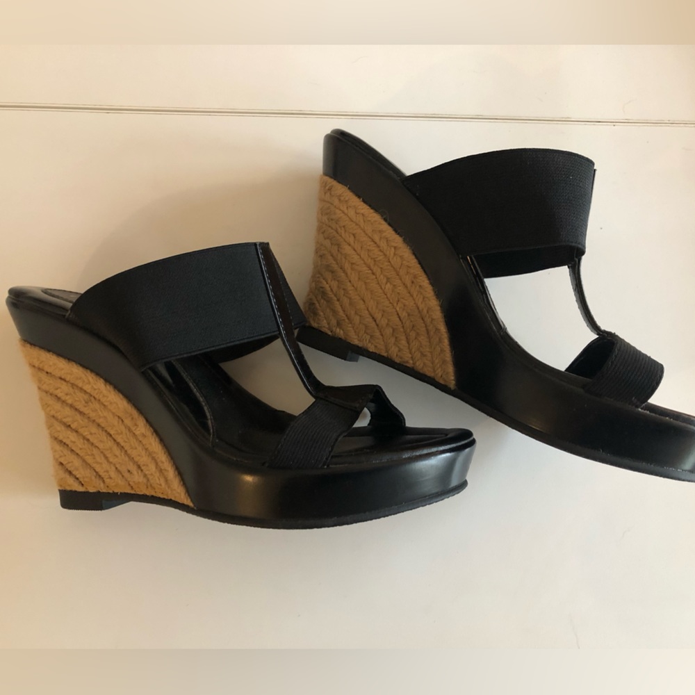Charles David platform wedge sandals - size 5.5